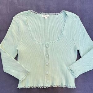 For love and lemons jollie cardigan in blue